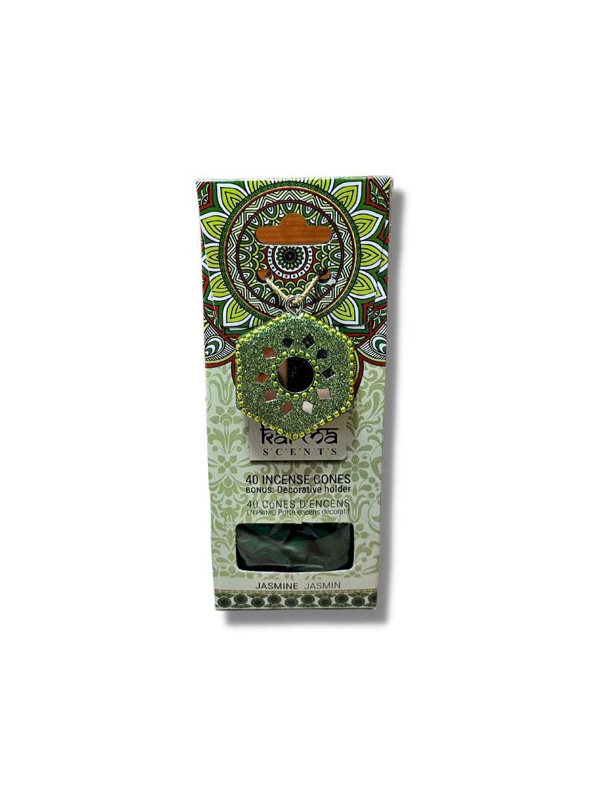 40 Incense Cones Plus Decorative Holder