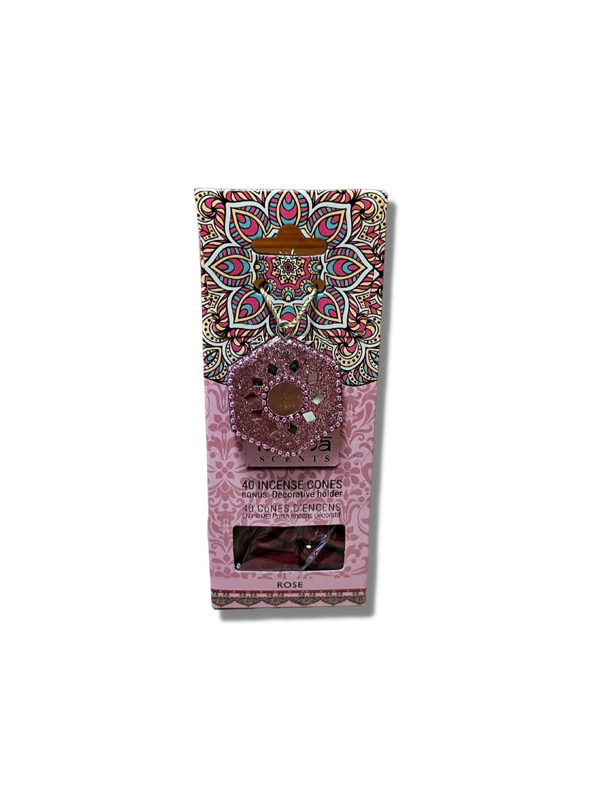 40 Incense Cones Plus Decorative Holder