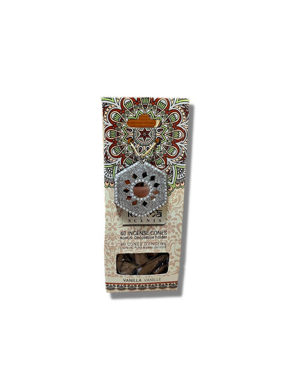 40 Incense Cones Plus Decorative Holder